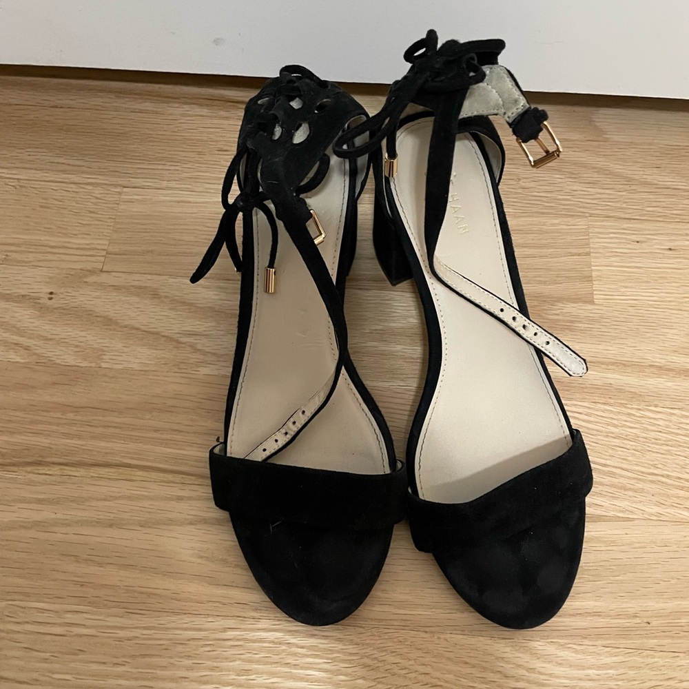 Cole Haan suede block heels 6.5